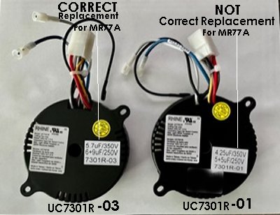 MR77A replacement ceiling fan remote control receiver module